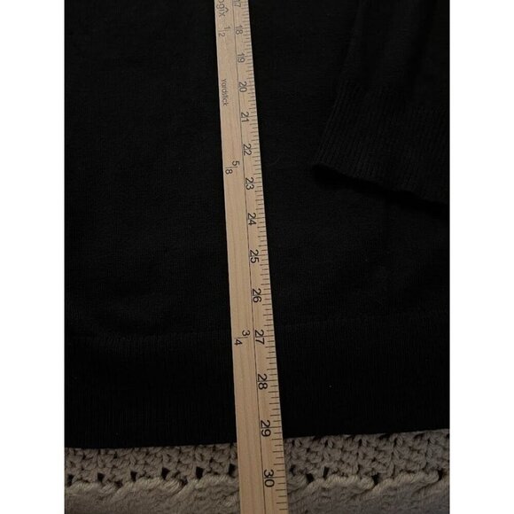 G.H. Bass & Co.‎ 100% WOOL BODY Mens SZ L BLACK  V-Neck Sweater - Picture 4 of 11